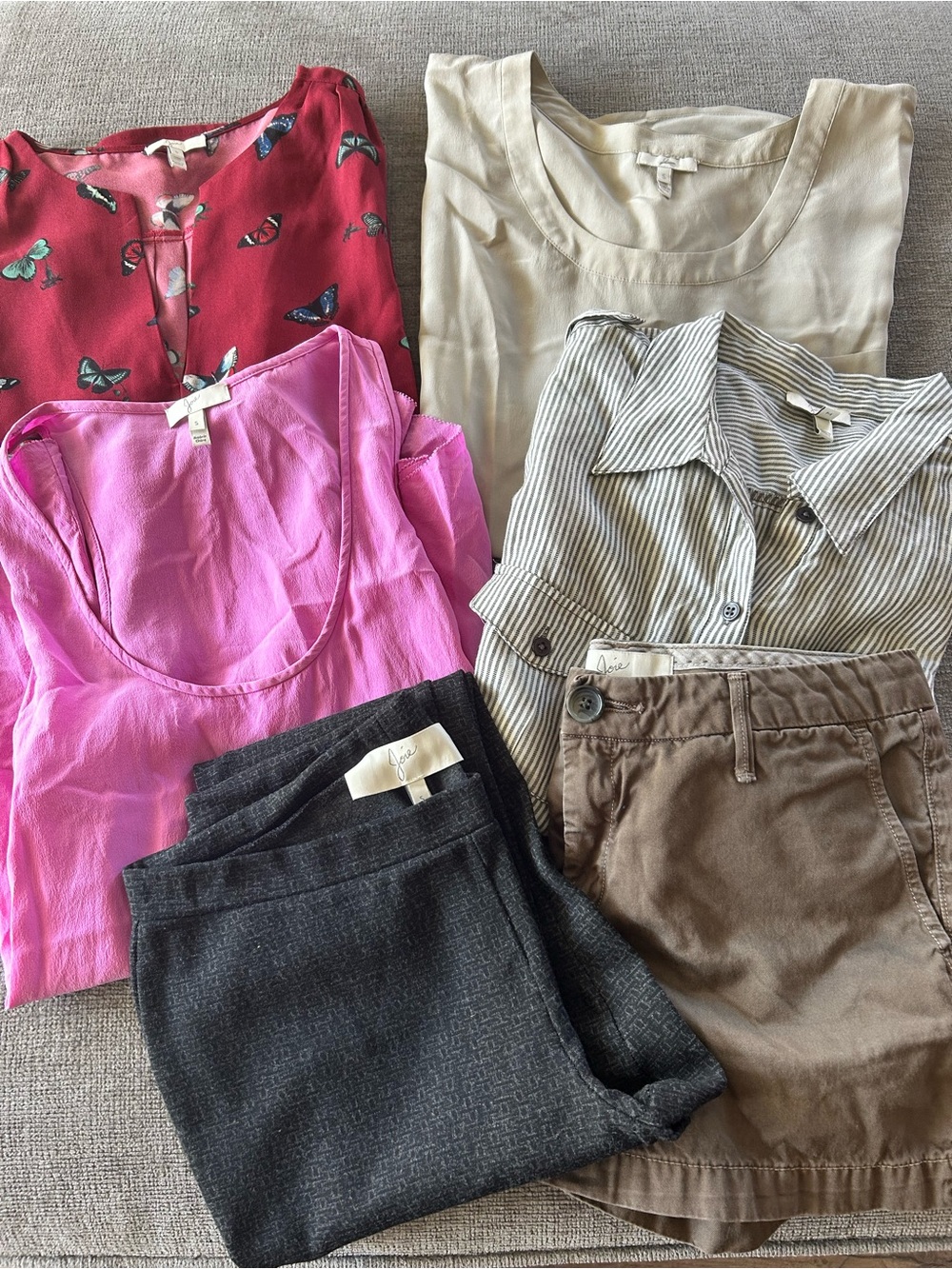 Joie 6 piece bundle 4 tops 1 or shorts 1 pt skinny leggings